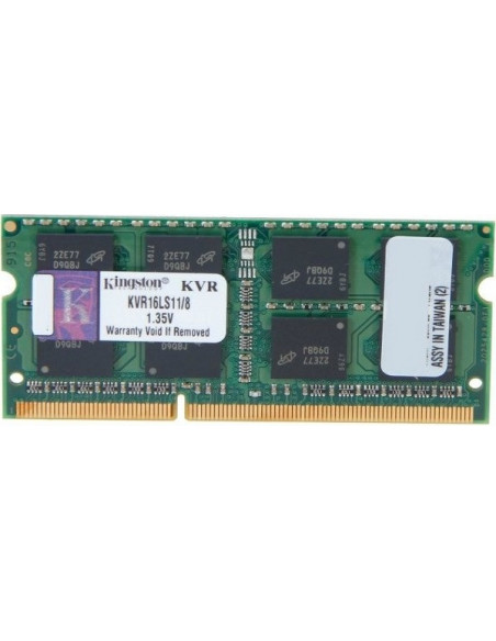 NB MEMORY 8GB PC12800 DDR3/SO KVR16LS11/8 KINGSTON,KVR16LS11/8