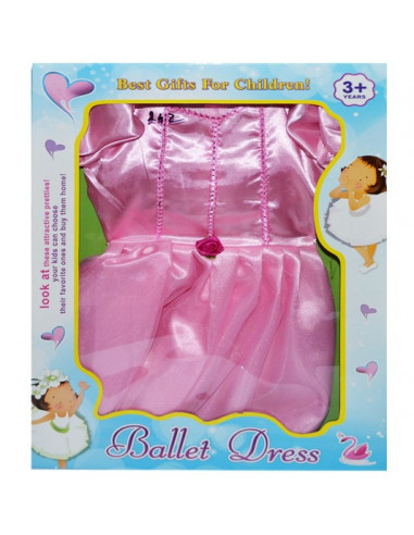 Costum Printesa Textil In Cutie, Roz,7739