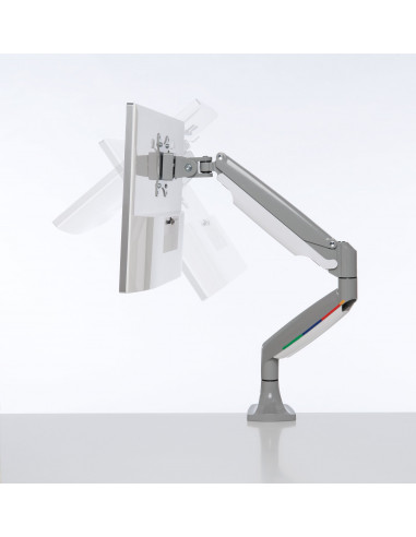 SUPORT de birou KENSINGTON, pt 1 TV/monitor plat, curbat, diag.