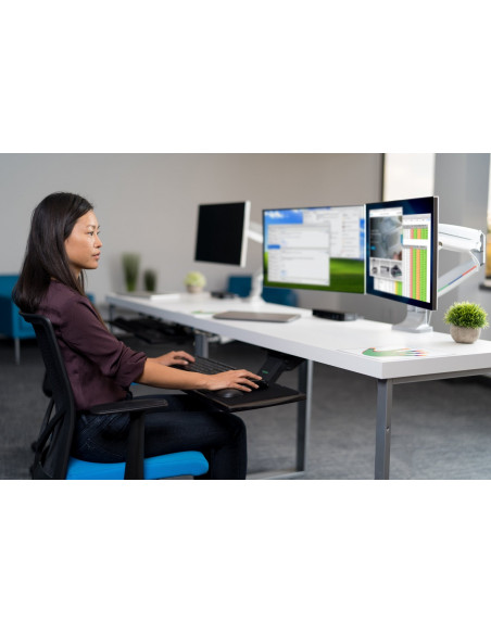 SUPORT de birou KENSINGTON, pt 1 TV/monitor plat, curbat, diag.