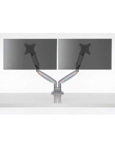 SUPORT de birou KENSINGTON, pt 2 TV/monitor plat, curbat, diag.