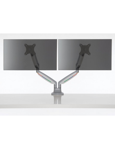 SUPORT de birou KENSINGTON, pt 2 TV/monitor plat, curbat, diag.