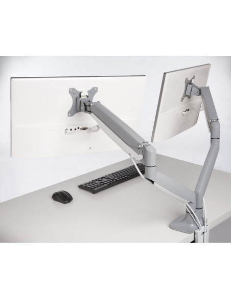 SUPORT de birou KENSINGTON, pt 2 TV/monitor plat, curbat, diag.