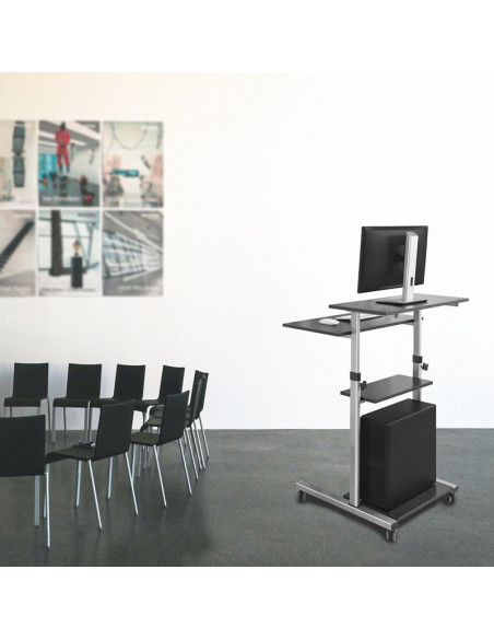 STAND mobil LOGILINK, pt 1 TV/monitor plat, curbat, diag. max