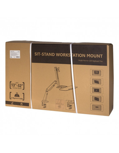 SUPORT de birou LOGILINK, pt 1 TV/monitor plat, diag. max 32