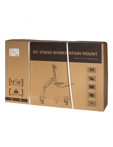 SUPORT de birou LOGILINK, pt 1 TV/monitor plat, diag. max 32
