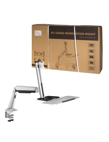 SUPORT de birou LOGILINK, pt 1 TV/monitor plat, diag. max 32