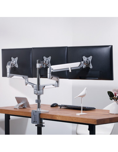 SUPORT de birou LOGILINK, pt 3 TV/monitor plat, curbat, diag.