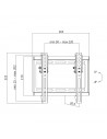 SUPORT de perete LOGILINK, pt 1 TV/monitor plat, diag. max 42