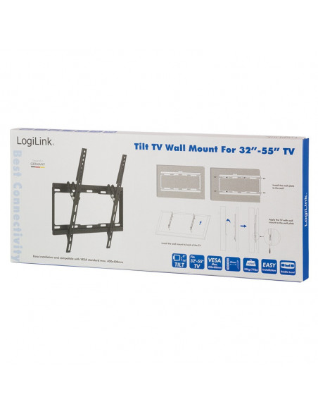 SUPORT de perete LOGILINK, pt 1 TV/monitor plat, diag. max 55