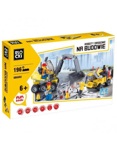 Utilaje Santier 191 piese, Joc Constructie Blocki,UNIQ90804