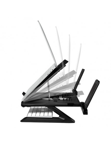 SUPORT de birou LOGILINK pt. notebook, 9 pozitii, holder pt.