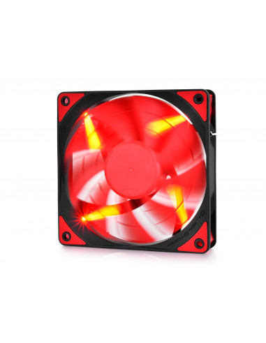 VENTILATOR DEEPCOOL PC 120x120x25 mm, red LED, PWM, Fluid
