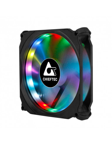 VENTILATOR CHIEFTEC PC 120x120x25 mm, ADD RGB LED, 3 buc. in