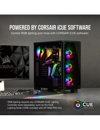 VENTILATOR CORSAIR, pt PC, 120 mm, 1400 rpm, LED RGB, pack 1