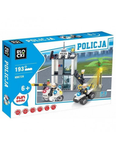 Politie 193 piese, Joc Constructie Blocki,UNIQ80801