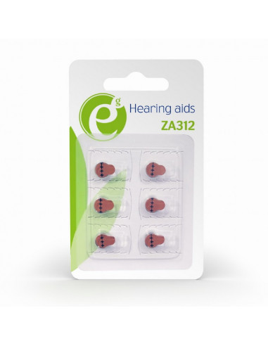 BATERIE GEMBIRD, butoni (ZA312), 1.4V zinc, 6 buc.