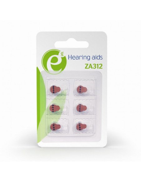 BATERIE GEMBIRD, butoni (ZA312), 1.4V zinc, 6 buc.