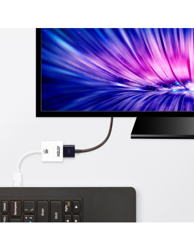 CABLU video ATEN, cablu or adaptor video, DisplayPort (T) la