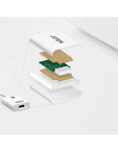 CABLU video ATEN, cablu or adaptor video, DisplayPort (T) la