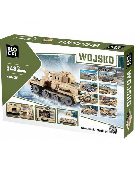 Tank 548 piese, Joc Constructie Blocki,UNIQ10808