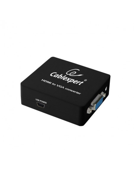 ADAPTOR video GEMBIRD, splitter HDMI (M) la VGA (M) + Jack