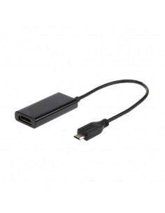 CABLU video GEMBIRD, adaptor Micro-USB (T) la HDMI (M), 16cm