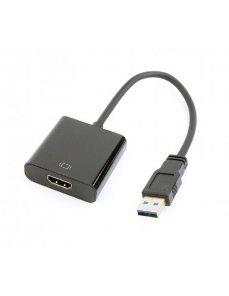CABLU video GEMBIRD, adaptor USB 3.0 (T) la HDMI (M), 15cm CABLU video GEMBIRD, adaptor USB 3.0 (T) la HDMI (M), 15cm