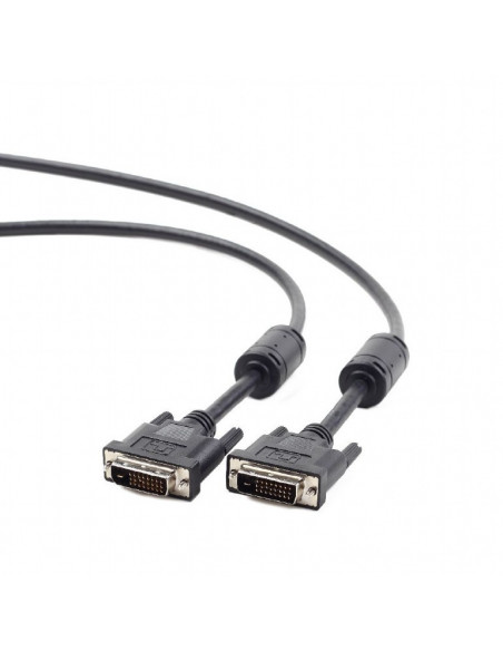 CABLU video GEMBIRD, DVI-D DL (T) la DVI-D DL (T), 3m, negru