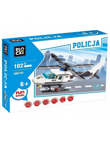 Politie 102 piese, Joc Constructie Blocki,UNIQ50808