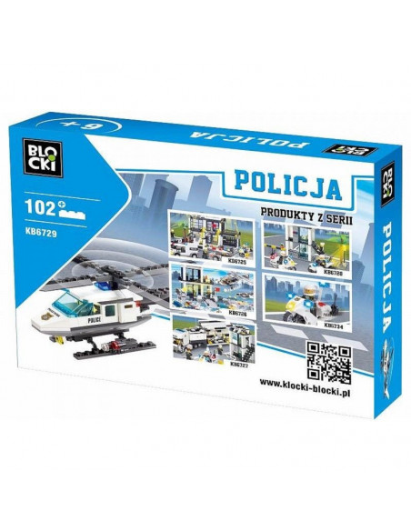 Politie 102 piese, Joc Constructie Blocki,UNIQ50808