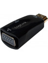 ADAPTOR video LOGILINK, splitter HDMI (T) la VGA (M) + Jack