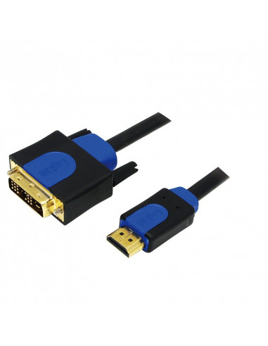 CABLU video LOGILINK, adaptor HDMI (T) la DVI-D SL (T), 1m