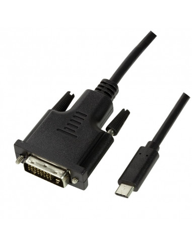 CABLU video LOGILINK, adaptor USB 3.1 Type-C (T) la DVI-D DL