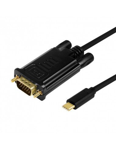 CABLU video LOGILINK, adaptor USB 3.1 Type-C (T) la VGA (T)