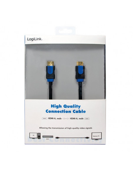 CABLU video LOGILINK, HDMI (T) la HDMI (T), 2m, premium
