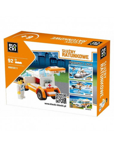 Masina Salvare 92 piese, Joc Constructie Blocki,UNIQ30808