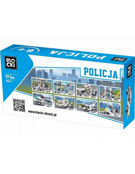 Politie 69 piese, Joc Constructie Blocki,UNIQ60807