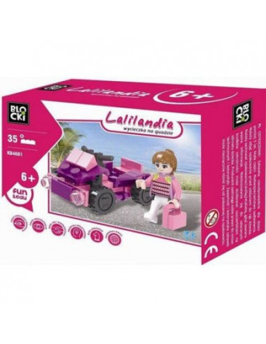 Lalilandia TRIP 35 piese, Joc Constructie Blocki,UNIQ46010