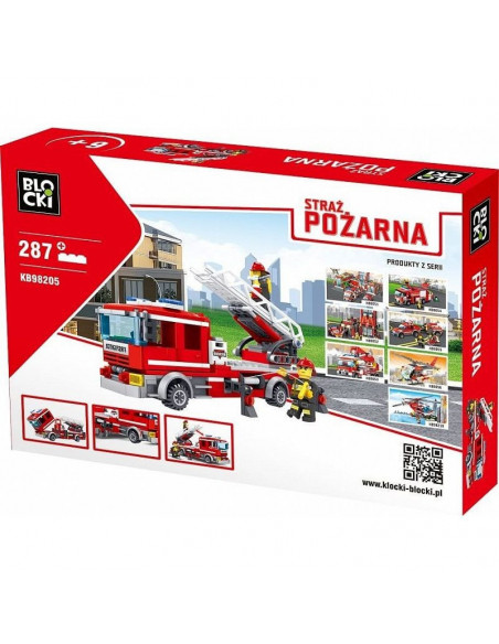 Scara Pompieri 287 piese, Joc Constructie Blocki,UNIQ82051