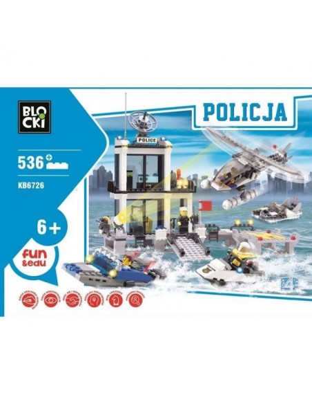 Statie Politie 536 piese, Joc Constructie Blocki,UNIQ70802