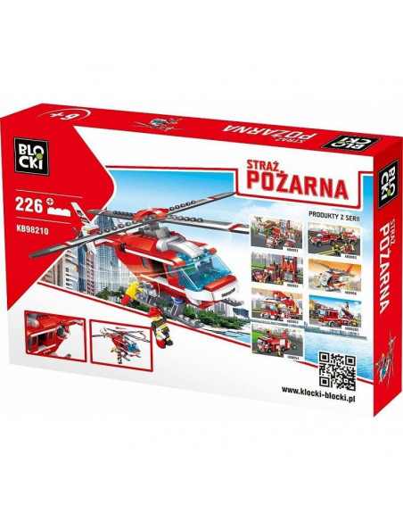 Elicopter Pompieri 226 piese, Joc Constructie Blocki,UNIQ82105
