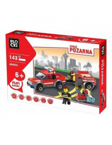 Pompieri 143 piese, Joc Constructie Blocki,UNIQ30800