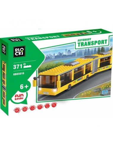 Autobuz Dublu 371 piese, Joc Constructie Blocki,UNIQ70802