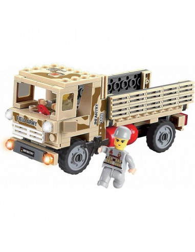 Camion Armata 183 piese, Joc Constructie Blocki,UNIQ40803
