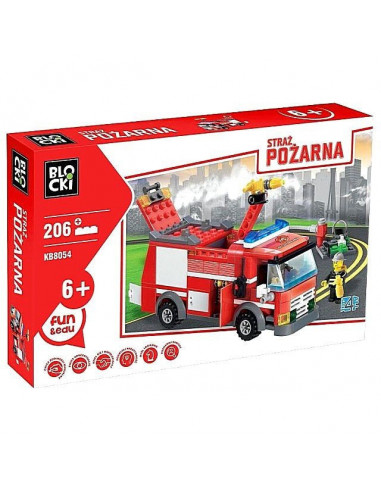 Masina de Pompieri 206 piese, Joc Constructie Blocki,UNIQ90807