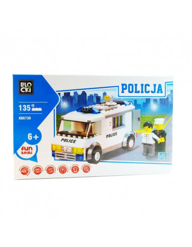 Politie 135 piese, Joc Constructie Blocki,UNIQ50808