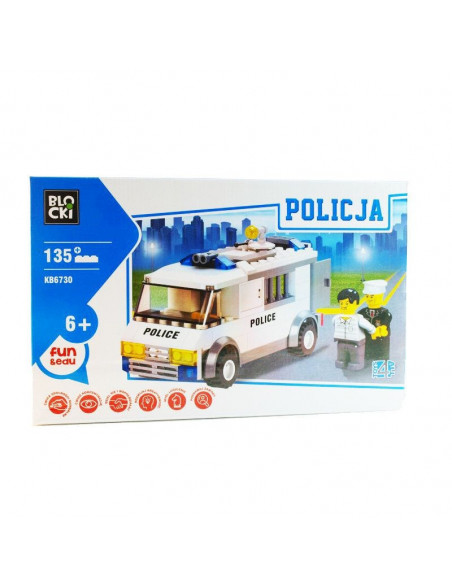 Politie 135 piese, Joc Constructie Blocki,UNIQ50808