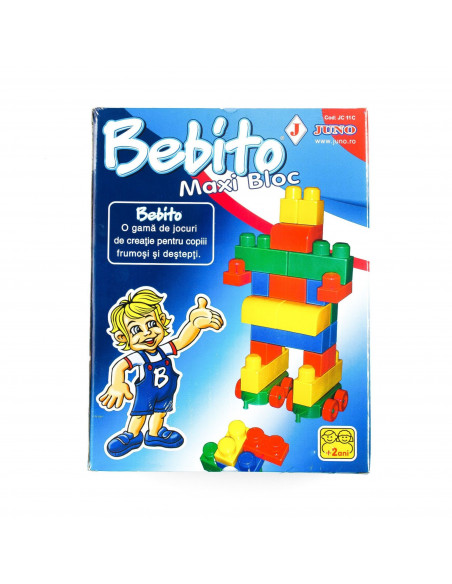 Bebito Maxi Rond, 36 piese, Joc Constructie Juno,JC 11C