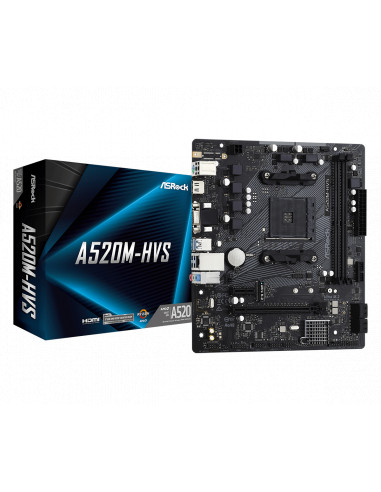 Placa de baza ASRock A520M-HVS, Socket AM4,A520M-HVS